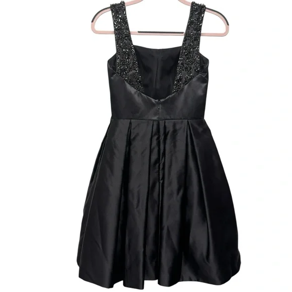 Elegant Black Sherri Hill Dress Beaded Straps
